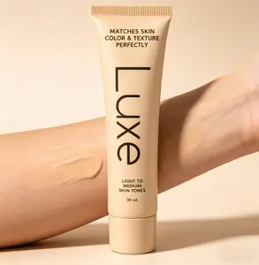 Luxe Color Changing Foundation for Women- Instantly Adapts to Your Skin Tone -Buildable Light-to-Medium, Medium Dark-to-Dark, Coverage - 12-Hour Wear - NaturalDewy Finish,Buildable Coverage NaturalDewy Finish Daily Outdoor Makeup Wear