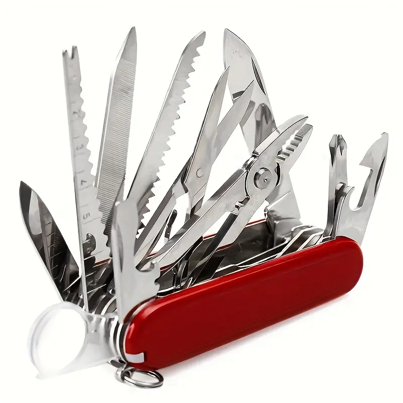 Folding Pocket Multi-Tool Knife for Men, Tactical Stainless Steel EDC Kit with Pliers, Scissors, and Screwdriver for Camping, Emergencies & Work, Tools And Gadgets, Tactical Accessories, Valentine's Day, Emergency Kits, Edc Pocket Knives, Tool Organizatio