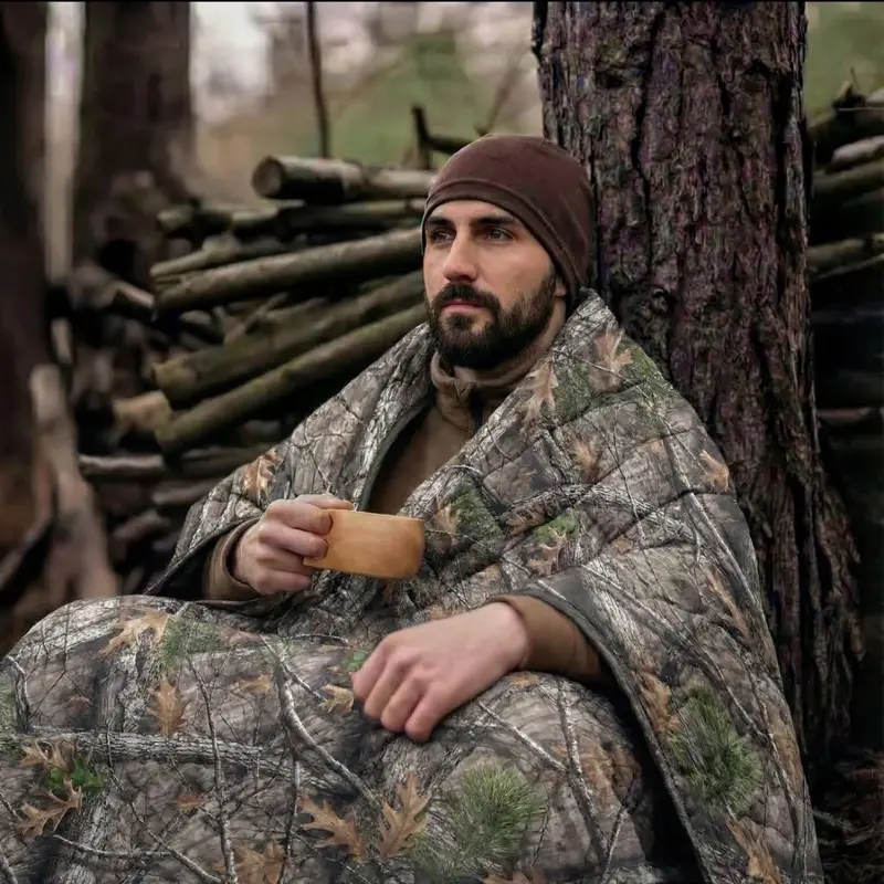 LOOGU Camouflage Camping Blanket, 150x200cm, Brand New with Tags, for Camping & Outdoor Use