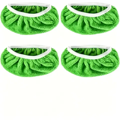 Replacement Microfiber Mop Pads (4/6 Pack) - Washable, Super Absorbent Polyester Refill Cloths, Dry/Wet Use, Adjustable Bag-Included Floor Cleaning Pads Compatible with Most Flat, Hardwood Floor Mops for Kitchen/Living Hardwood, Ceramic Tile