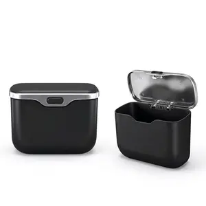 Click-Open Auto Litter Bin with One-Touch Lid | Leak-Proof Hanging Container for Wet & Dry Waste | Compact Vehicle Interior Organizer | Universal Car Storage Solution #GLOBAL PICKS