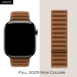 URVOI FineWoven Magnetic link for Apple Watch Ultra band for iwatch series 11 10 9 8 7 6 SE54 strap magnet loop buckle 42mm 45mm 46mm 41mm 49mm Smart Watch Straps