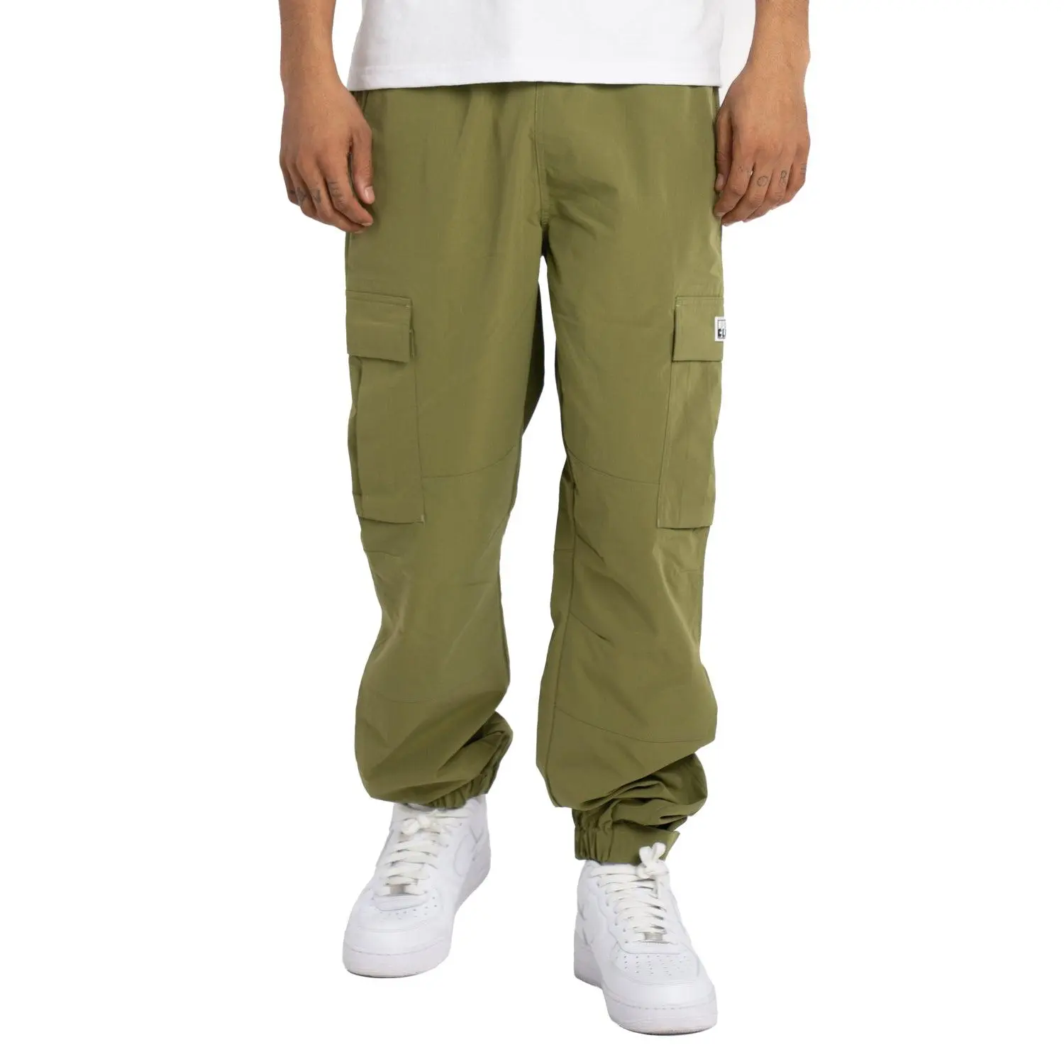 Pro Club Men's Ripstop Nylon Cargo Pants, Activewear Sportswear with Baggy Relaxed Fit, Adjustable Straps