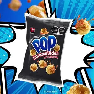 Pop Karameladas,Pop Chilix Sandía, Pop Blue Heat! 5  bags in each order! Delicious flavorful popcorn!!!
