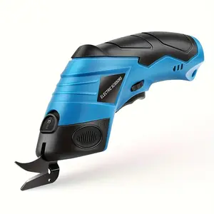 Electric Fabric Cutting Scissors - Precision-Guided, Effortless Cutting for Clothing, Cardboard, Carpet, Faux Leather & More - USB Rechargeable, Cordless Handheld Device with Lithium Battery