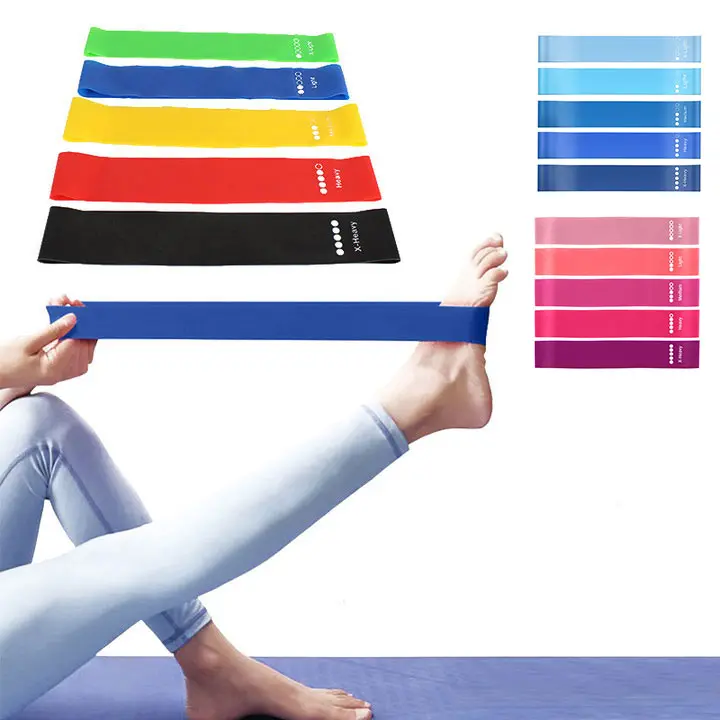10PCS/SET TPE Resistance Bands Set, Multi-Level ExerciseBands for Home Workout, Portable Fitness Equipment forFull Body Strength Training, Pilates, Leg & Glute Training