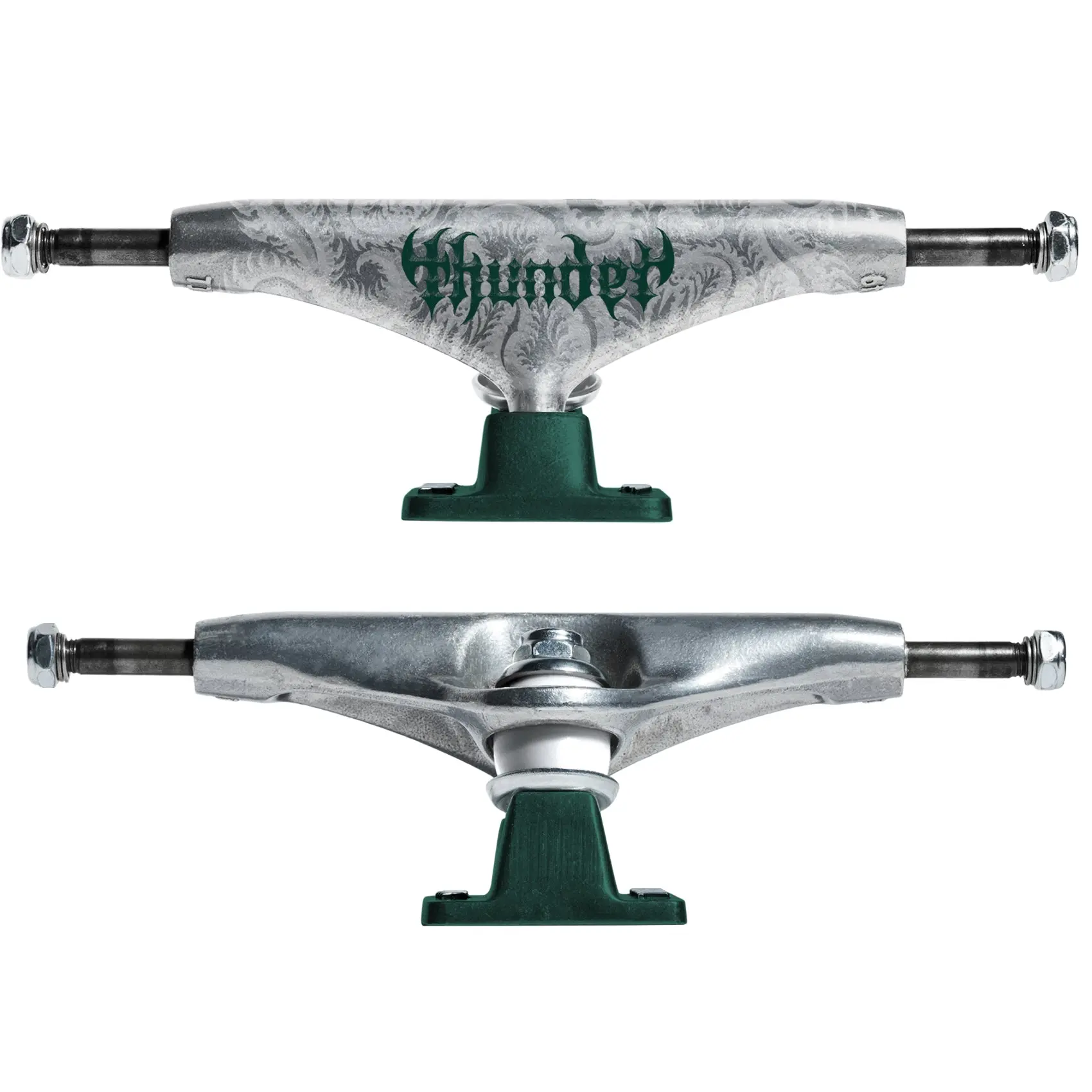 Thunder Skateboard Trucks Catalyst Re-Gen T-II Silver/Green 148 (8.25")