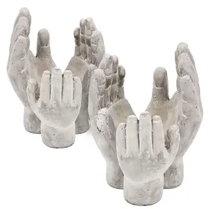 Accent Cement Hands Decor – Set of 2
