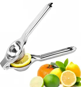 Stainless Steel Lemon Squeezer, Manual Citrus Juicer, Metal Lime Press Hand Juicer Kitchen Tool