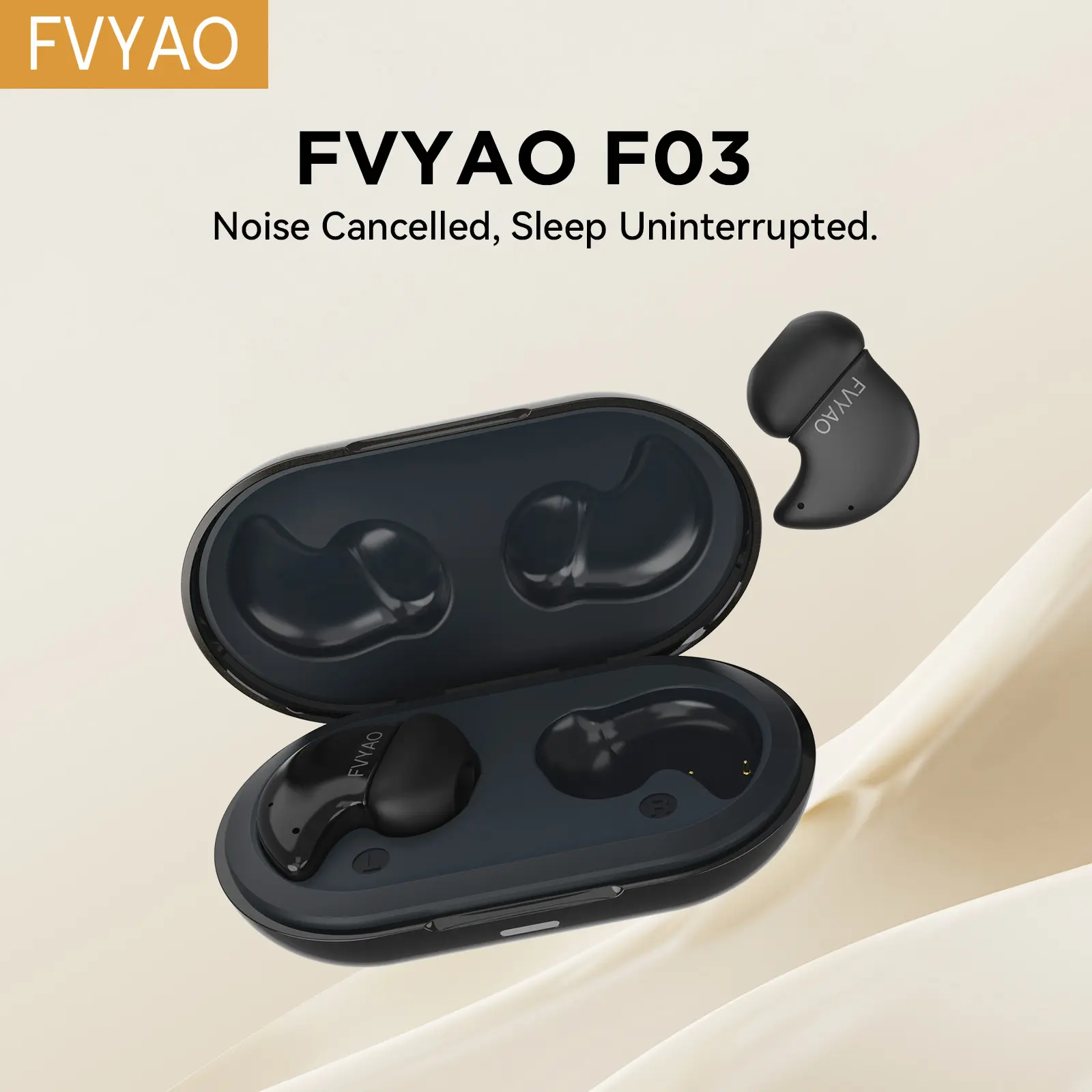 Sleep headphones, no-feeling earplugs suitable for side sleepers, help you sleep and relieve insomnia, comfortable to wear noise-canceling wireless headphones, mini Bluetooth headphones