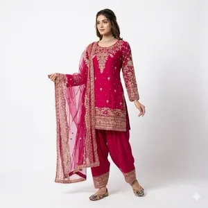 Women's Formal Party Dress - Womenswear with Heavy Embroidery, Suitable for Casual Indian Pakistani Panjabi Occasions
