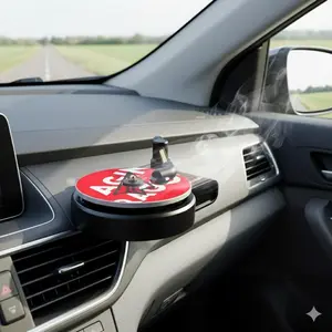 Vintage Turntable Car Air Freshener & Aromatherapy Diffuser. Creative Vent Clip Fragrance Dispenser, Vehicle Scent System, Decorative Interior Accessory.