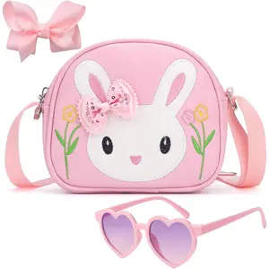 F-CPB28  Toddler Purse-Small Kids Purse, Girls Bunny Purse, Little Girl Purse-Birthday Gifts Purse for Girls