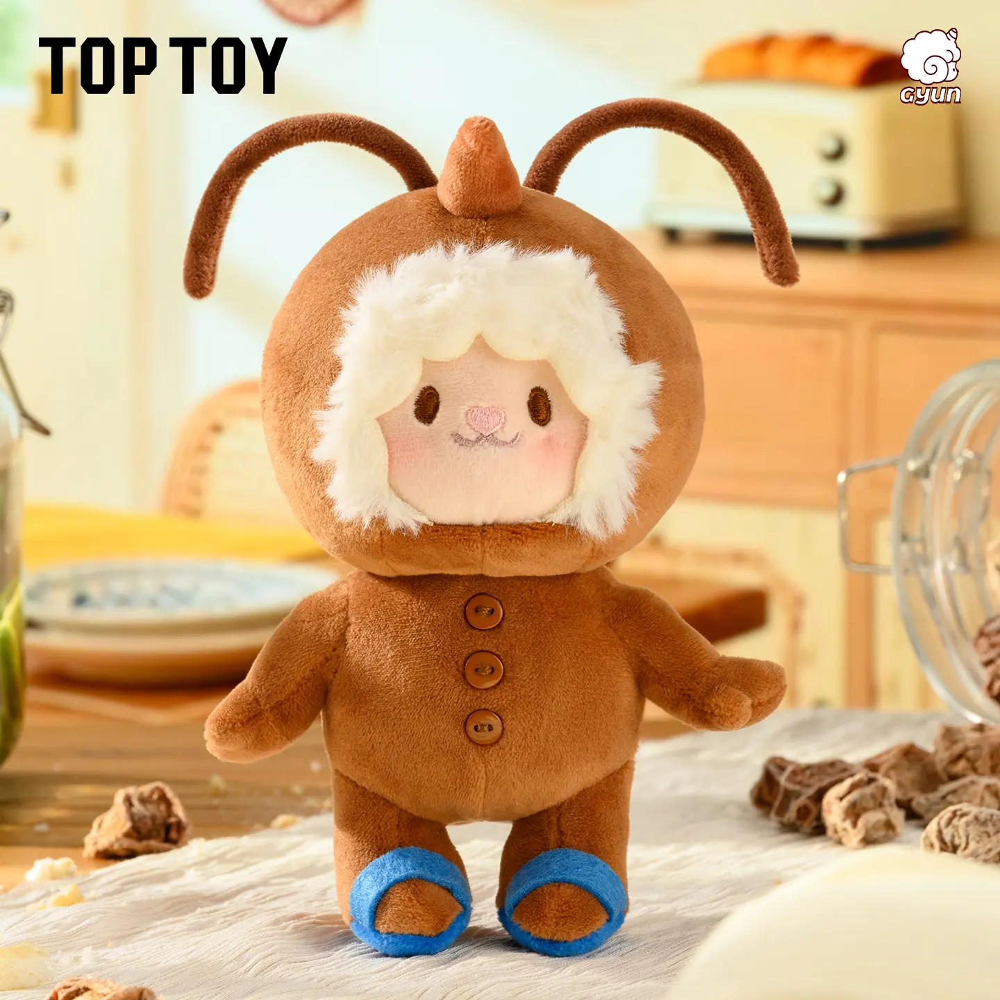 【TOPTOY】MEEMEE Spicy Twin Ponytail Series Soft Plush Keychain - Cute Keychain Accessory, Funny Prank Toy for Friends, Key Decor