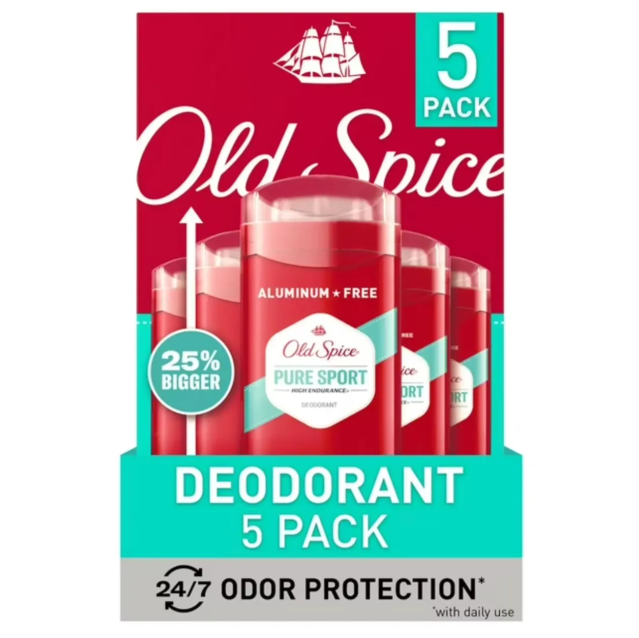Old Spice High Endurance Deodorant 3.0oz 5 pk
