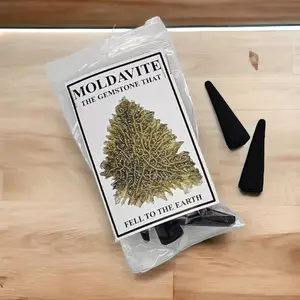 Moldavite infused insence sticks & backflow cones