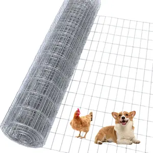 Multi-Size Galvanized Welded Wire Fencing Rolls: Chicken Wire Fencing, Hog Wire Fence & Wire Fence for Dogs for Yard, Garden Privacy Needs