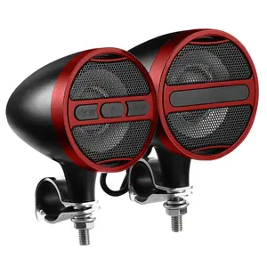 Motorcycle Handlebar Mount Speaker, 1 Pair Waterproof Bluetooth-compatible Audio System, MP3 Music Player Sound Amplifier System, Motorcycle Speakers