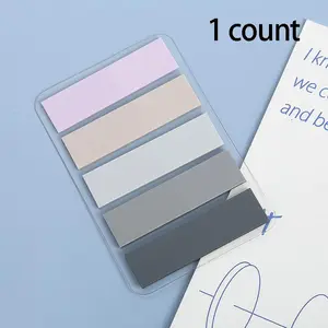 100pcs/Set Mixed Color Index Sticky Note, Random Color Portable Label Sticker For Office School Stationery