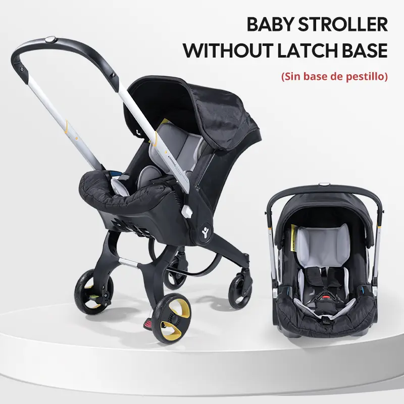 (No Have Base)Baby Stroller ,High Quality & Multi functional Newborn Stroller, 4 Wheel Travel stroller for Baby, Foldable Infant Stroller without Latch Base