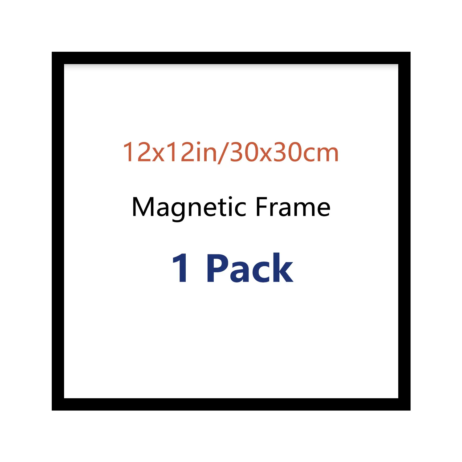 12x12 inch/30x30cm Black Diamond Painting Frame, Magnetic Photo Frame For Finished Diamond Art, Display Holder For Square 5D Diamond Painting Artwork