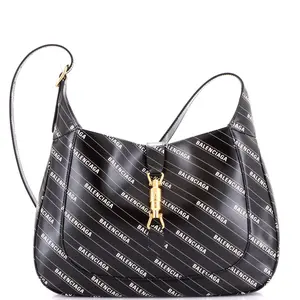 Pre-owned GUCCI Leather Shoulder Bags x Balenciaga The Hacker Project Jackie 1961 Hobo Printed Medium by Rebag