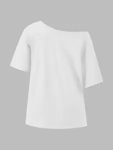 Women's Y2K Short Sleeve Off-Shoulder Top, Casual Comfortable Floral Blouse, Versatile Wardrobe Essential for All Seasons