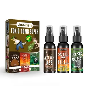 Jue-fish Fart Spray Toxic Bomb Super Stinky Ass Smell from Hell 3 Pack 30ml Each No Additional Features or Specifications