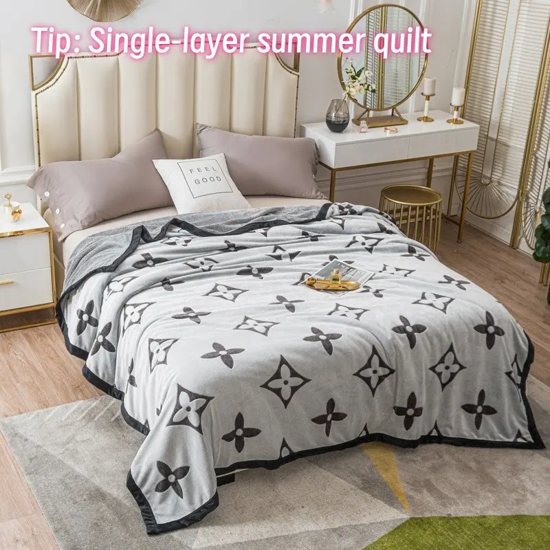 1pc Milk Fleece Single Layer Throw Blanket, Soft Comfortable Cozy Throw Blankets for Sofa and Bed, Perfect Gift
