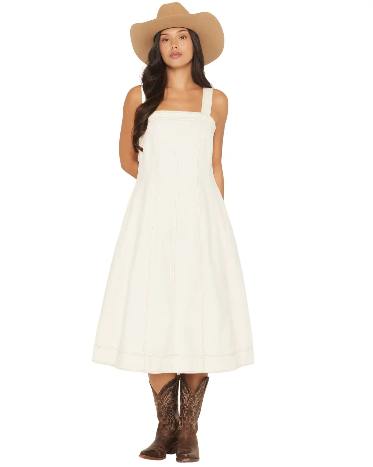Ariat Women's Women'S Valentine Sleeveless Denim Maxi Dress - 10071778