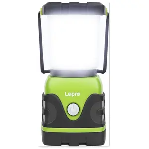 LE 1000LM Battery Powered LED Camping Lantern, Waterproof Tent Light with 4 Light Modes, Camping Essentials, Portable Lantern Flashlight for Camping, Emergency Light, Power Outages, Not Rechargeable camp lighting