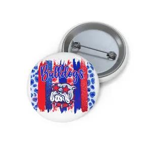 LA Tech Bulldogs Custom Bulldog Pin Buttons, Personalized Pins, Cheerleading Accessories, School Spirit Buttons, Dog Lover Gifts, Funny Lapel Pins