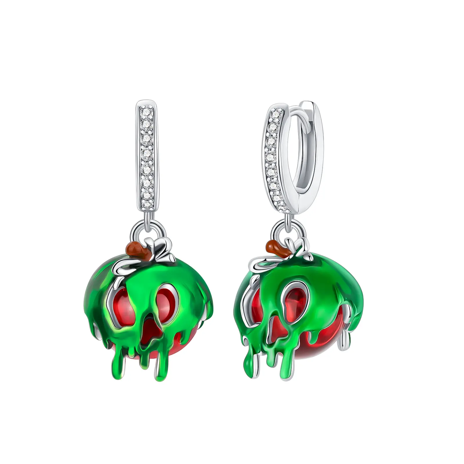 Poison Apple Drop Earrings- Gothic Halloween&Daily Wear Jewelry for Women