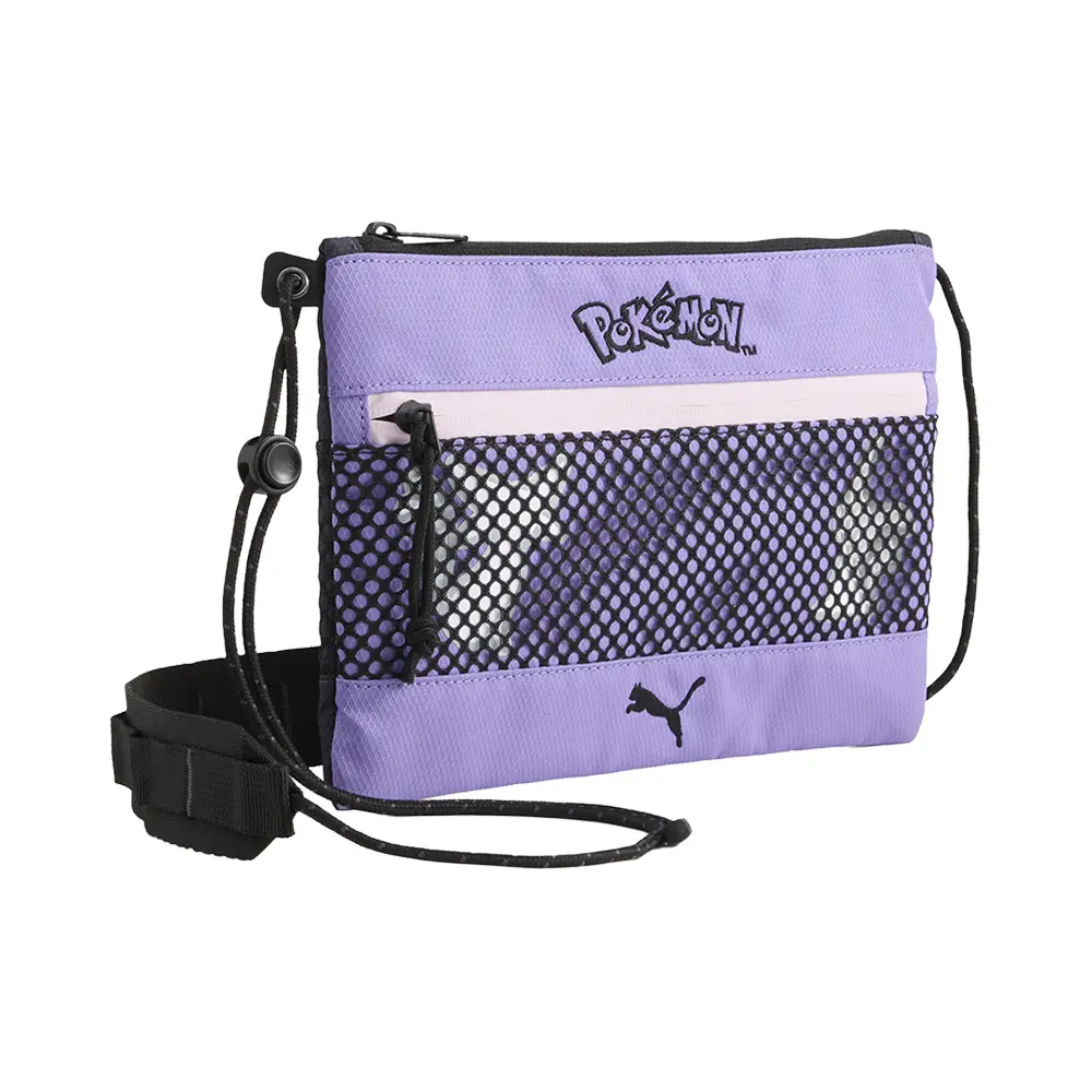 PUMA Mens Pokemon X Sacoche Crossbody  Casual - Grey, Purple