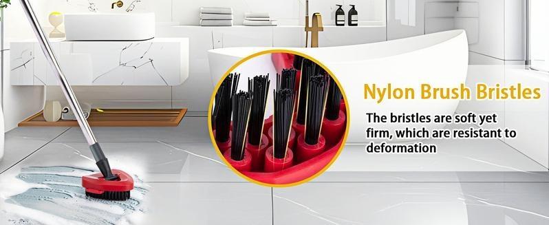 Spin Mop Head Replacement & Shower Floor Scrubberfor O Cedar 1-Tank System Microfiber Mop Heads EasyCleaning Floor Head Mop Set with 4 Refills 30-58inHandle for Wood Tile Laminate Marble