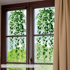 Plant Vine Pattern Static Cling Window Decals, Double-sided Printed Glass Decor Stickers, Decorative Stickers for Home & Office Decoration, Ornaments