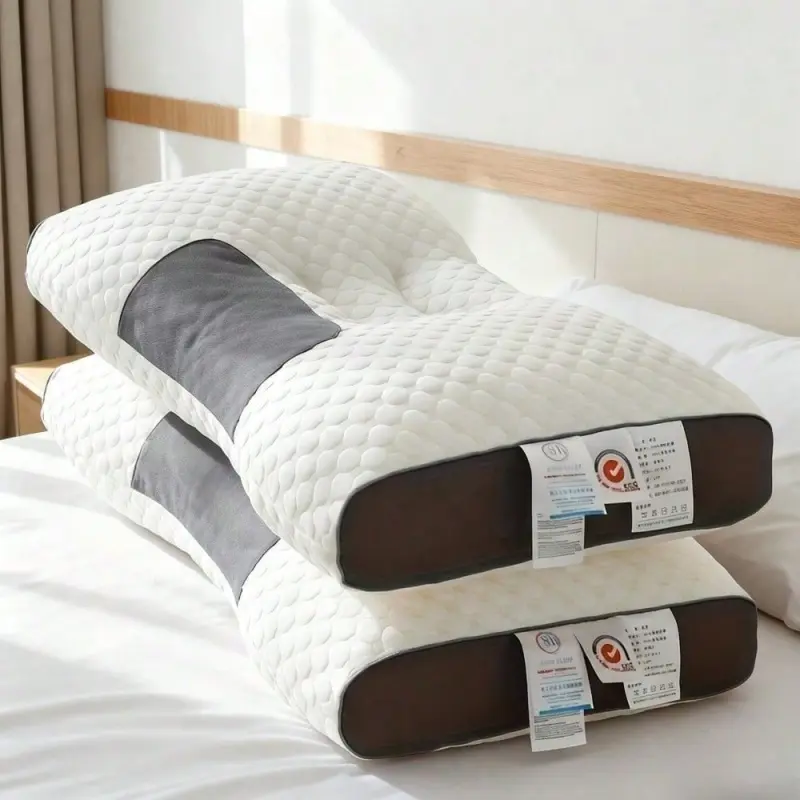 1/2pcs -Grade Cervical & Lumbar Support Pillow for neck - Ergonomic Pillow for lateral/Sleeping Supine Sleepers, Machine-Washable Soft Posture for (for back & neck)