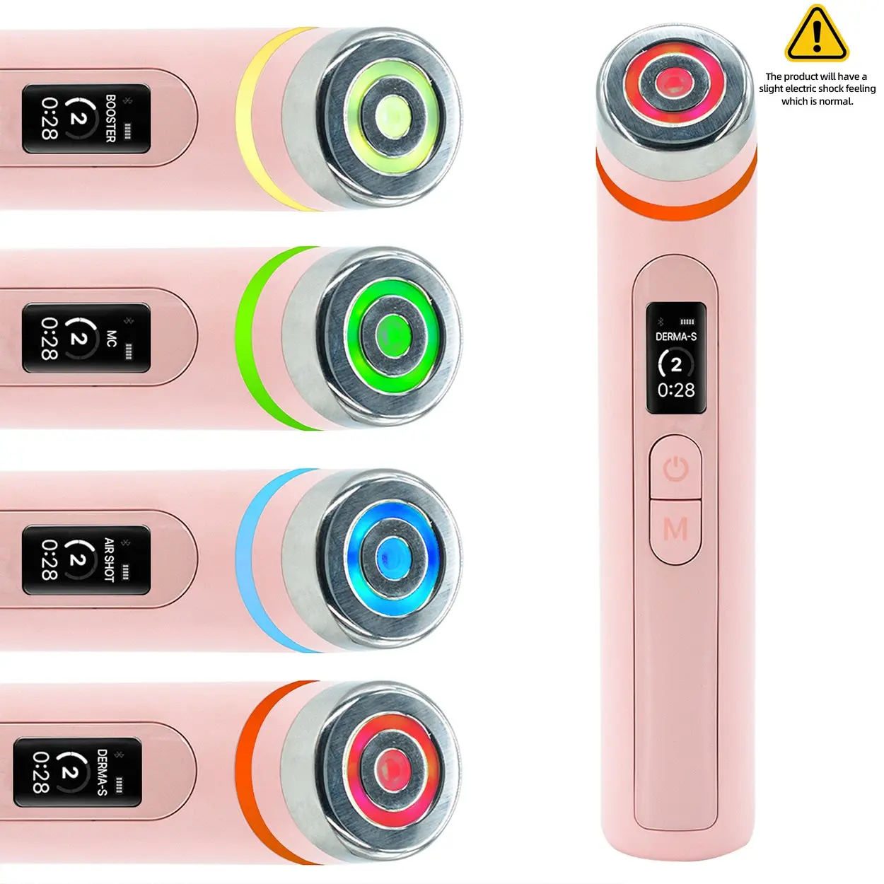 Mini Glass Radiance Beauty Instrument, 4 Light Modes, Mini Facial Lifting Tool, Daily 5-Minute Korean Skincare Experience, Lightweight Design 150g, Portable Beauty Tool, Facial Care Tools