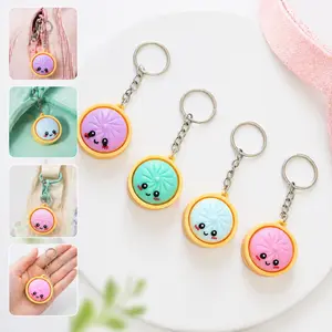 Cute Mini Dumpling Keychain – Adorable Cartoon Pendant for Backpacks, Keys & Bags, Kids & Gifts, Soft & Durable