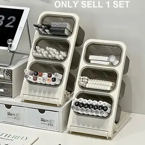 Desktop Pen Holder Organizer, Large Capacity Student Office Desk Accessory, Marker and Ballpoint Pen Rack, Practical Storage Solution, Desk Organizers, Office Accessories
