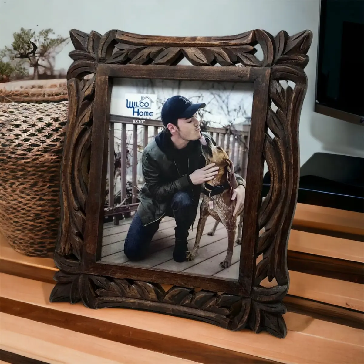 Metrotex Designs 12008 Sevilla 1-Piece Wood Photo Frame - 8x10 in Picture Holder, for Rustic Farmhouse Home Decor Supplies, Home Display