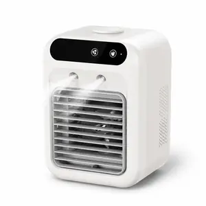 Pet Air Conditioner for Summer -3-in-1 Evaporative Air Cooler for Dogs & Cats, 20dB Quiet Portable Cooling Fan with Mist Spray for Crate Kennel Room