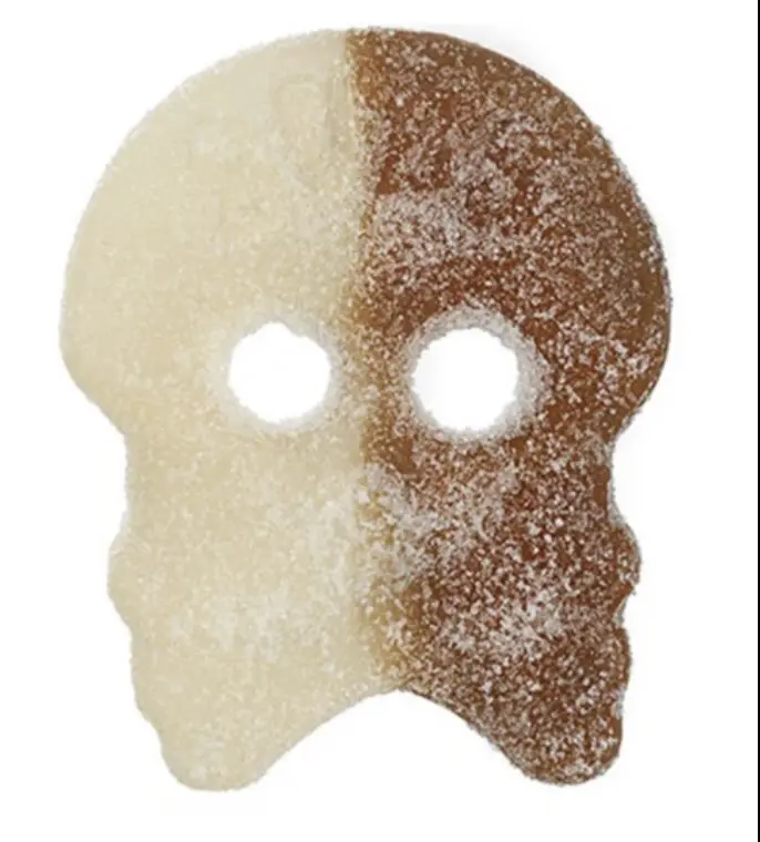 BUBS Cola Sour Skulls- 1 Pound Bag - Soft Sour Candy - Swedish Candy Sweet Bonbon Snack outdoorfun