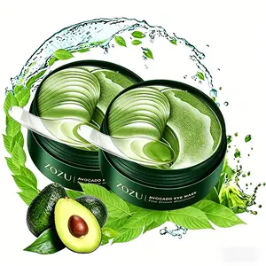 Collagen Avocado Hydrogel Eye Patches - 60 Pcs Moisturizer, Collagen & Glowing Eye Treatments for Dark Circles, Puffiness, Anti-Aging, Daily Skincare for All Skin Types