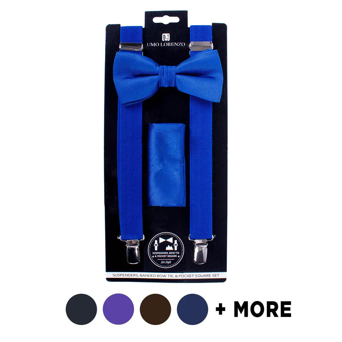 Men's Suspenders - Solid Color Clip-on