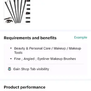 Fine Angled Eyeliner Makeup Brushes for Beauty & Personal Care Tools - Example Product Performance