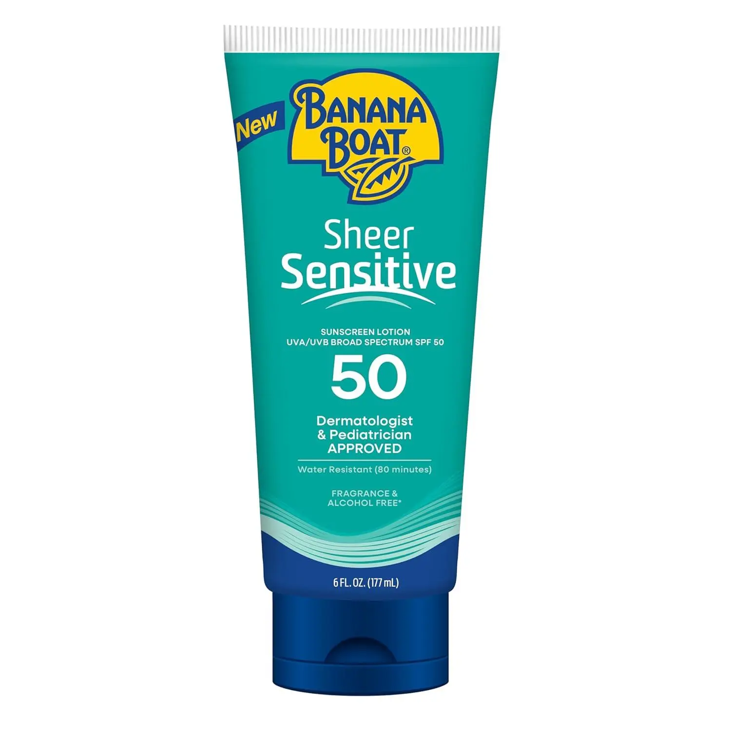 Banana Boat Sheer Sensitive Body Sunscreen Lotion, SPF 50, 6oz