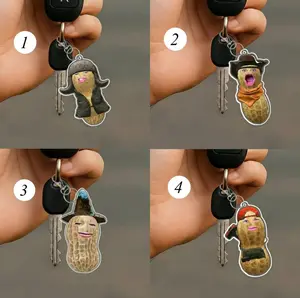 The Burnt Peanut Keychain, The Burnt Peanut Decor, Bungulator Keychain, The Burnt Peanut Merch, 2D Flat Keychain