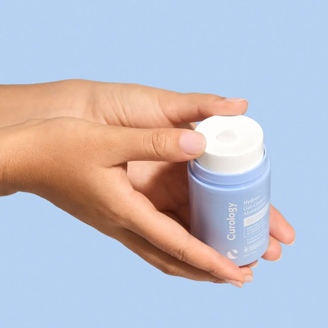 Curology Hydro+ Gel-Cream Moisturizer, Hydrating Lightweight Smooth Formula with Hyaluronic Acid, Polyglutamic Acid, Peptides, Gentle for Sensitive & All Skin Types, Nourishing