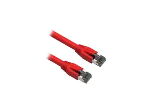 Nippon Labs Cat8 RJ45 0.5FT Ethernet Patch Internet Network LAN Cable, Indoor/Outdoor, 24AWG, Shielded Latest 40Gbps 2000Mhz, Weatherproof S/FTP for Router, PS4, PS5, Xbox, PoE, Switch, Modem (Red)